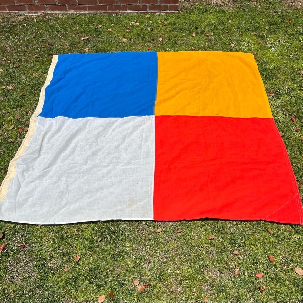 VTG Maritime Squadron Signal Flag Nautical 3 1/2 Valley Forge Flag Co. 67x70
